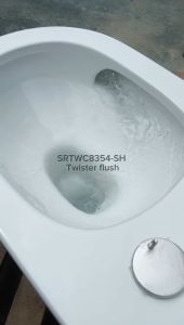 SORENTO SRTWC8354-SH TWISTER FLUSHING ONE PIECE WATER CLOSET S TRAP 150200250MM WITH UF MATERIAL SOFT CLOSE TOILET SEAT COVER