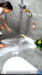 Sikat Wiper Lantai Kamar Mandi WC Toilet Gagang Panjang 2in1 | Source Project