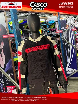 BENKIA HDF-JWW363 Women’s Riding Jacket – Motorcycle Safety Gear with Padding