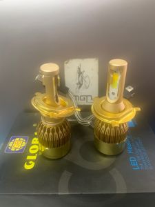 Led headlight set C6  yellow+white