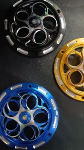 Cover spinner cover pelindung kipas radiator cnc model kembang flower vespa sprint primavera lx scoopy mio beat vario fino ATLANTIS