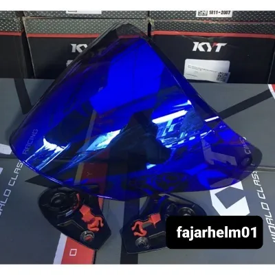 Kaca Helm Half Face KYT Galaxy Flat R Solid Original 100% Asli