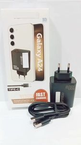Charger Samsung GALAXY A24 108W Fast Charger Quick Charge3.0 Support Fast Charging Full Black