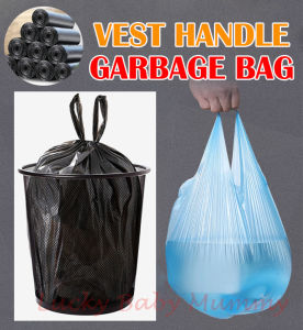 100pcs 46*60cm Handle Breakpoint Garbage Bag Thickened Disposable Trash Bags Waste Bin Rubbish Bags / Fireheart