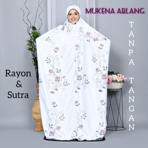 COD Mukena Ablang Safira  Mukena Gentur Rayon Picung Mukena Sempur Terusan Tanpa Tangan Bahan Rayon  Dan Sutra