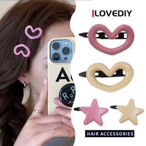 กิ๊บติดผมหน้าม้าคลิปผมสตรีดาราน่ารัก แนวเกาหลีกิ๊บติดผมหัก - ILOVEDIY