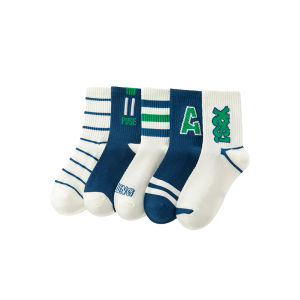 Tất thể thao MiiOW cho trẻ em làm vải cotton mỏng lưới đến giữa bắp chân thoáng khí