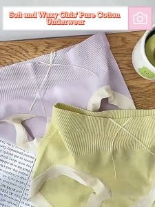 Japanese Soft And Sweet Womens Underwear Mid-Rise Cotton Briefs: Comfort & Style Combo Panties