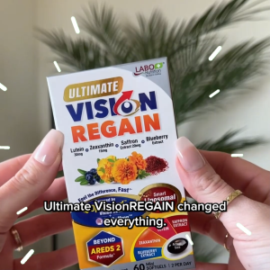 [2 Boxes] LABO Ultimate VisionREGAIN INTENSIVE - Sharp Vision Supplement for Dry Eyes Night Vision Eye Strain Blurry Vision Blue Light with OptiGuard Lutein Zeaxanthin Saffron Extract Blueberry Extract and Phospholipds • Made in Japan • 60 softgels