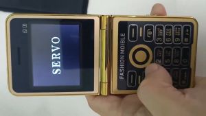 SERVO P21 Foldable Flip Mobile Phone 4 Sim Card Auto Call Recording Speed Dial Magic Voice Flashlight Blacklist 2.4" Telephone