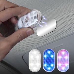 Mini Car LED Light Touch Switch Wireless Car Ceiling Reading Light USB High Brightness Rechargeable LED Night Light LED80