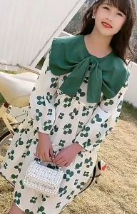 KYII Kids Girls Summer Dress Casual Loose Dress ky22239