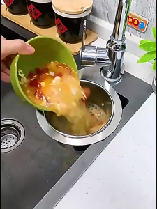 Stainless Steel Swan Drain Basket Multifunctional Non Perforated Kitchen Sink Filter Rack