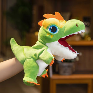 Kawaii Khủng Long Nhồi Bông Sang Trọng Đồ Chơi Con Rối Tyrannosaurus Tay Ngón Tay Kể Chuyện Búp Bê Giáo Dục Cho Bé Quà Tặng Cho Trẻ Em