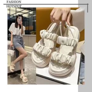 QZshop รองเท้ารัดส้นสไตล์เกาหลี 3 สี รูปแบบสำหรับสาวๆ บอกเลยรุ่นนี้ใส่ชุดไหนก็ปัง