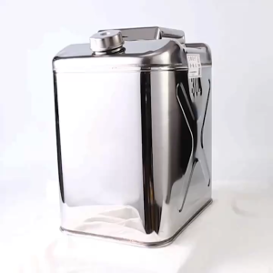 10L/20L/30L Thickened Stainless Steel Jerry Can Portable Backup Fuel Tank for Gasoline & Diesel Multi‑Purpose Storage Bucket for Edible Oil and Water for Car Outdoor Use