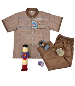 Setelan Koko Anak Laki Laki Setelan Koko Baju Celana + Peci Usia 1 - 12 Tahun