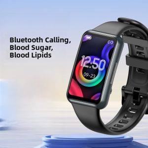TAIHANGHUA | Non-Invasive Smart Fitness Tracker Watch Blood Pressure Monitoring Heart Rate Monitor Temperature Sensor Bluetooth Call Function