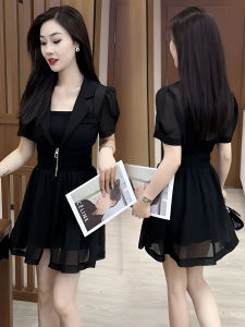 Bộ Váy Chống Nắng Thời Trang Thường Ngày Bộ Đồ Ba Mảnh Cho Nữ Mùa Hè 2025 Bộ Váy Dây Và Quần Short Tay Ngắn Thời Trang