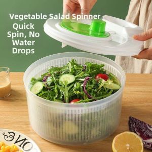 yishujia office | Manual Rotating Salad Dehydrator Kitchen Spin Dryer