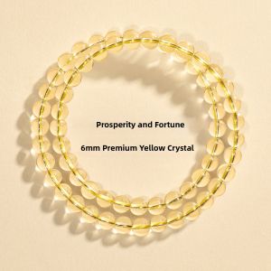 QINGXIANGTAI | Good Luck and Fortune Yellow Crystal Bracelet