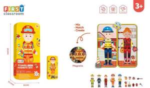 EducratePH Kids Travel Magnetic Dress-Up Box – Firefighter Police & Doctor Pretend Play Toy |