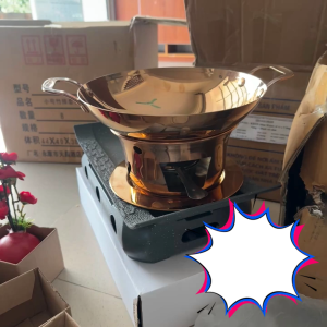 CHẢO INOX MẠ ĐỒNG SANG CHẢNH  CHẢO THÁP SƯỜN CAY