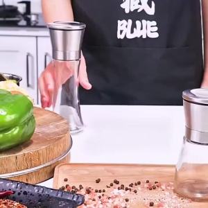 Grinding Bottle Manual Salt Pepper Mill Grinder Stainless Steel Muller Spice Sauce
