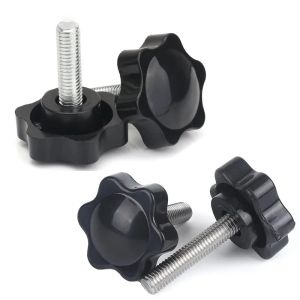 5/10PCS Star Shape Thread Clamping Handle Bolt Bakelite Hand Knob Tightening Screw Industry Equipment Plastic Steel M4 M5 M6-M10