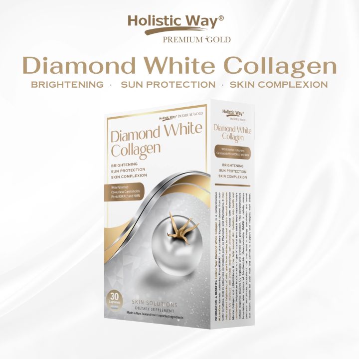 [Premium Gift Set] Exp Jan 2025 Holistic Way Premium Gold Diamond White Collagen (30's