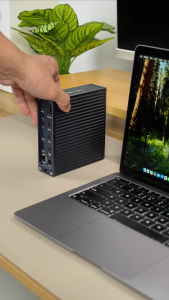 Acasis 40gbs USB4 21-in-1 Docking Station 8K60Hz HDMI 2x4K60Hz Displays 2.5G Ethernet Triple Monitor MacBook Pro M2/M3 Vertical Dock Workstation