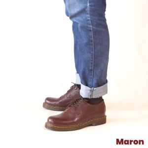 Sepatu Docmart Pria Casual Boots Kulit Low Boot Handmade MD1061