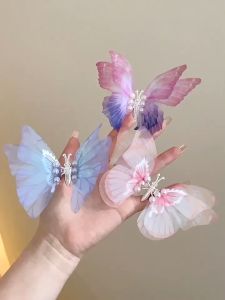 Bướm Trẻ Em Kẹp Tóc Cô Bé Tinh Tế Kẹp Tóc Ngắn Trước Trán