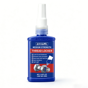 LOOLIFL | Thread Locker Medium Strength Blue High Strength Red Anaerobic Thread Sealant Anti-Vibration Anti-Corrosion Rust Proof 10ml