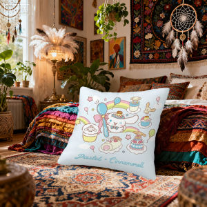 Sanrio | Sanrio Cartoon Cinnamoroll Cushion Cover Inches Farmhouse Decor Home Throw Pillow Covers for Couch Decorations