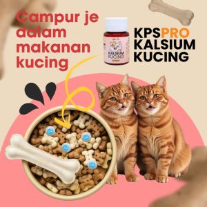 KPSPro VItamin Kalsium Kucing / Kalsium Kucing 30 Tablet