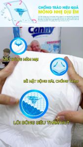 Tấm đệm lót Canny bảo vệ chống trào tấm lót người già mềm mại siêu thấm hút dùng kèm tã dán 45x72cm (10 miếng/gói)