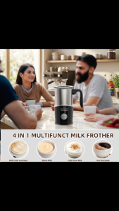 Automatic Electric Milk Frother & Steamer | Stainless Steel Milk Warmer & Hot Chocolate Maker