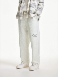 Jack Jones | Elastic Drawstring Waist Loose Trousers with Embroidery
