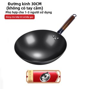 MOLORE | Chảo Sắt Truyền Thống Không Dính Không Phủ Lớp Ống Dày