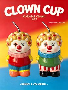 XINGYUNGOU | Clown Themed Creative And Attractive Drinking Cup