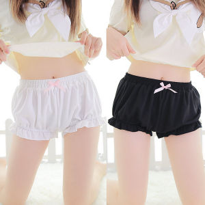 Cute Lace Pumpkin Lantern Bottom Safety Pants Loose Womens Short Shorts Underwear Cotton Blend Spring Season Regular Thickness