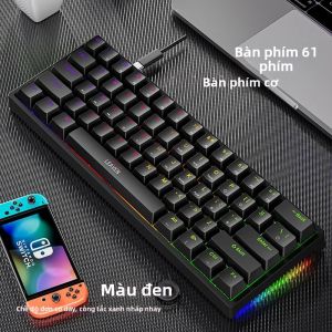 Bàn Phím Cơ NexusClick K620 Mini 60% RGB Có Dây Switch Hot-swappable Keycap PBT Công Thái Học Dùng Cho Chơi Game Và Văn Phòng
