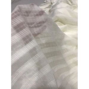 vải voan dập ly nhăn  trắng kem mềm nhẹ đẹp xinh _( khổ 1m5) may đầm váy áo thiết kế vv