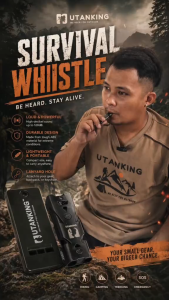 UtanKing™ Survival Whistle Emergency Wisel Kecemasan Safety Rescue Camping Hiking Outdoor Survive