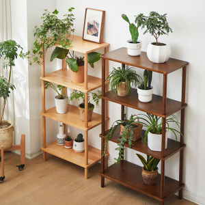 Solid Wood Multi-layer Flower Stand Shelf