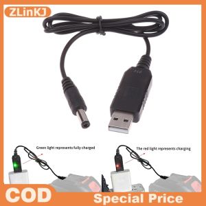 ZLinKJ USB 5V To 21V Boost Charging Cable USB Power Boost Line DC 21V Interface Lithium Battery Charger Adapter