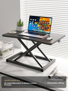 Adjustable Height Computer Desk Stand up Workstation Notebook Desktop Elevating Support Small Table Office Desk Modern Simple Style