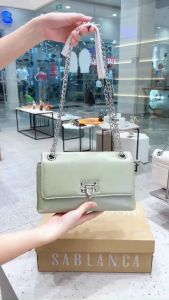 Túi đeo vai Silver Chain Envelope Clutch Sablanca 5051CL0034