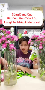 Gói Dưỡng Hoa Tươi Longlife Của Israel (Combo 30 gói) Giữ Hoa Tươi Lâu Gấp 2 Lần Và 14 Ngày Không Thay Nước Mới